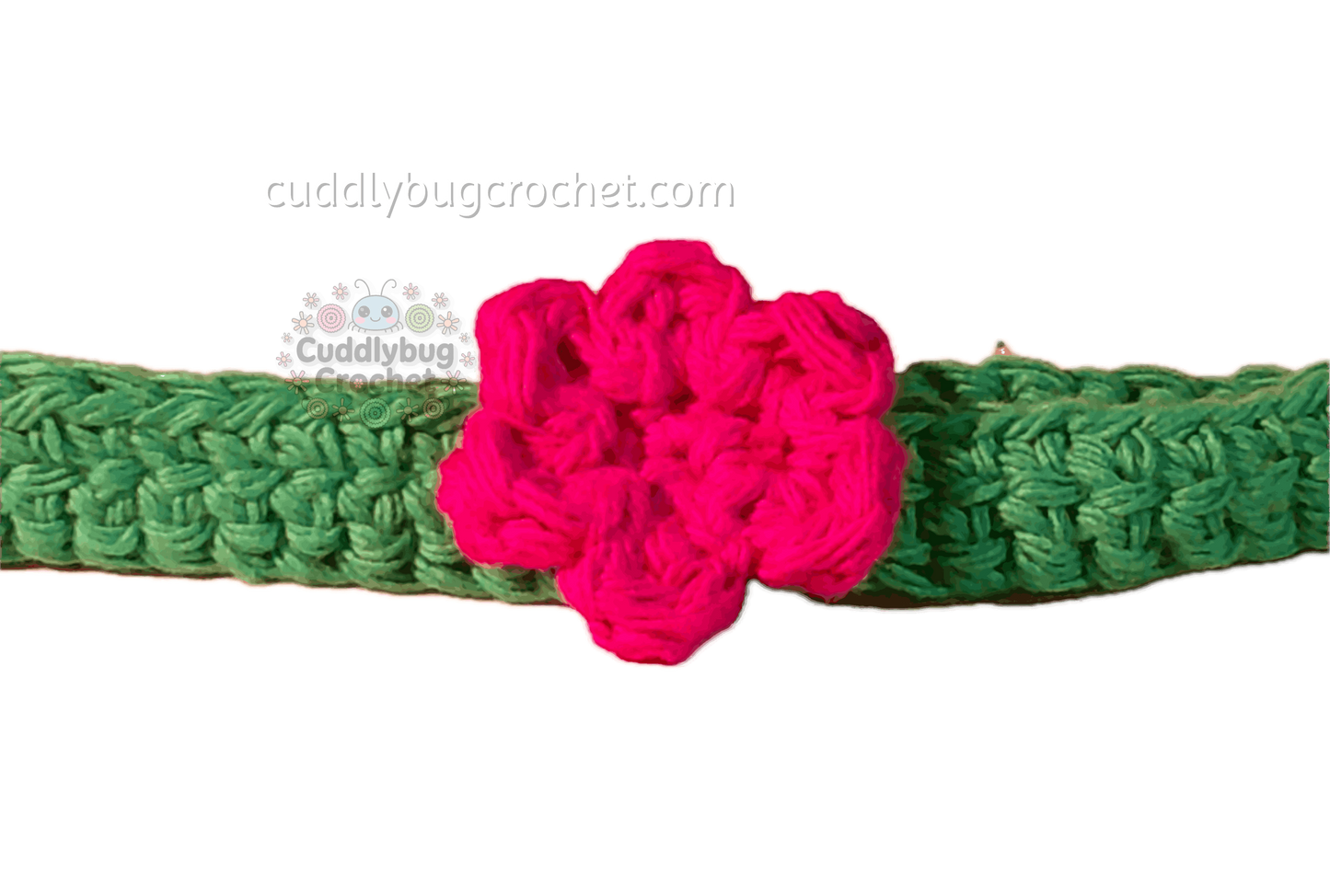 Crochet Pink Flower Choker Necklace | Handmade Accessory
