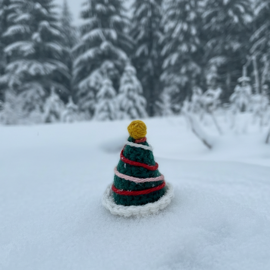 Crochet Mini Christmas Tree | Handmade Seasonal Holiday Decoration