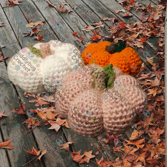 Crochet Decorative Pumpkin - Handmade Fall Decoration