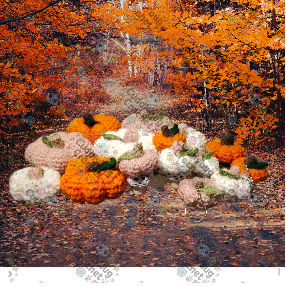 Crochet Decorative Pumpkin - Handmade Fall Decoration