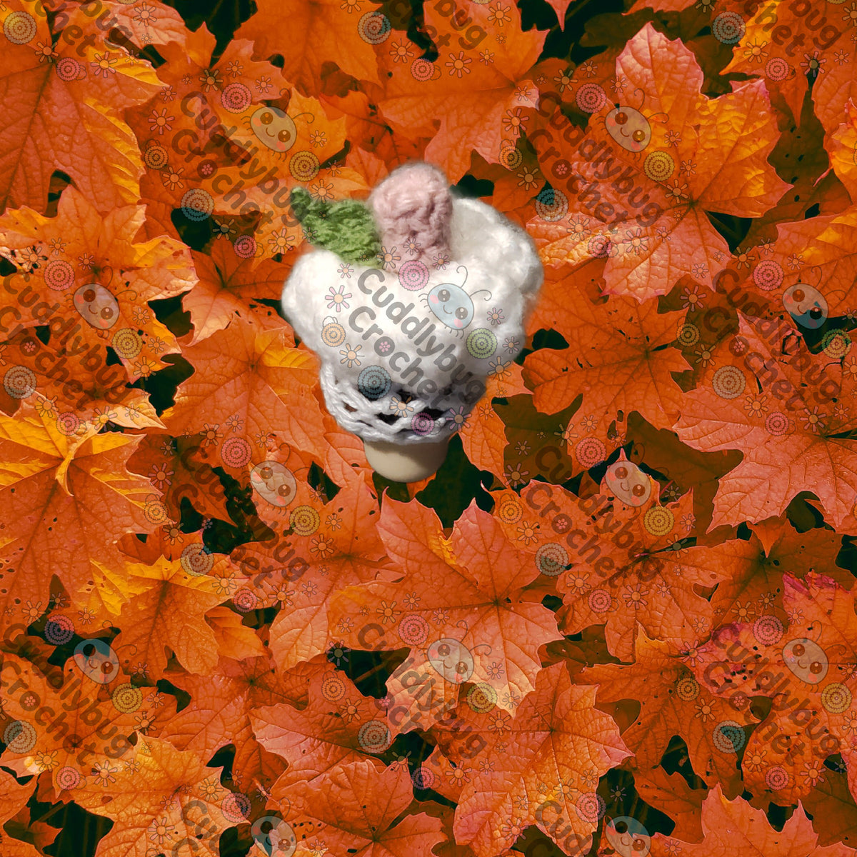 Crochet Pumpkin Bottle Stopper - Handmade Fall Seasonal Bottle Stopper